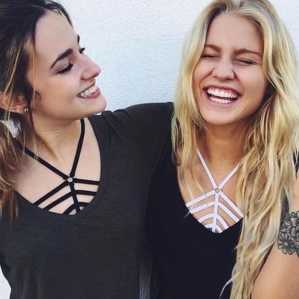 LF Love Mar Strappy White Bralette
